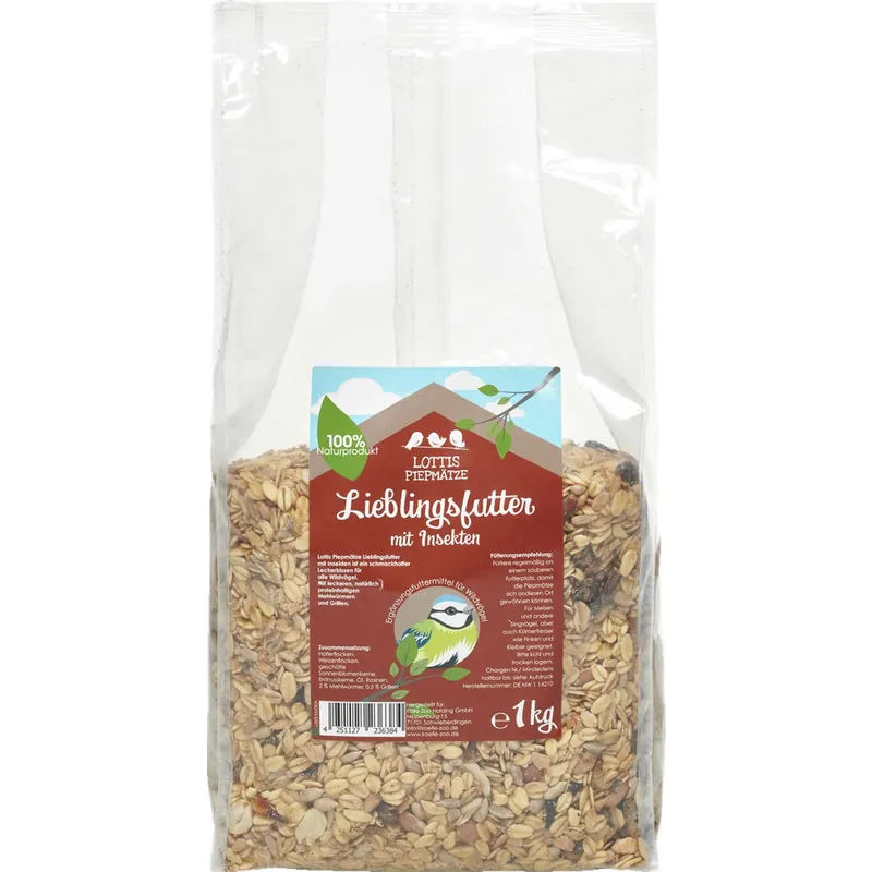 Direktkauf Sparpaket 2 x 1 kg Lottis Piepmätze Lieblingsfutter Insekt Wildvogel Futter